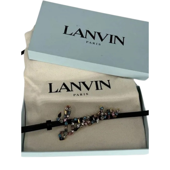 Lanvin Jewelled Logo Detailed Belt main image 6